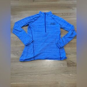 Under Armour UCLA Bruins Women's 1/4 Zip Pullover - Blue Space Dye - Small